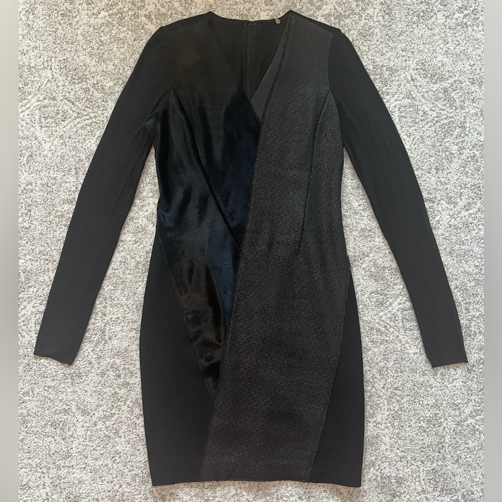 Black Mixed-Media Elie Tahari Dress - Size 12
